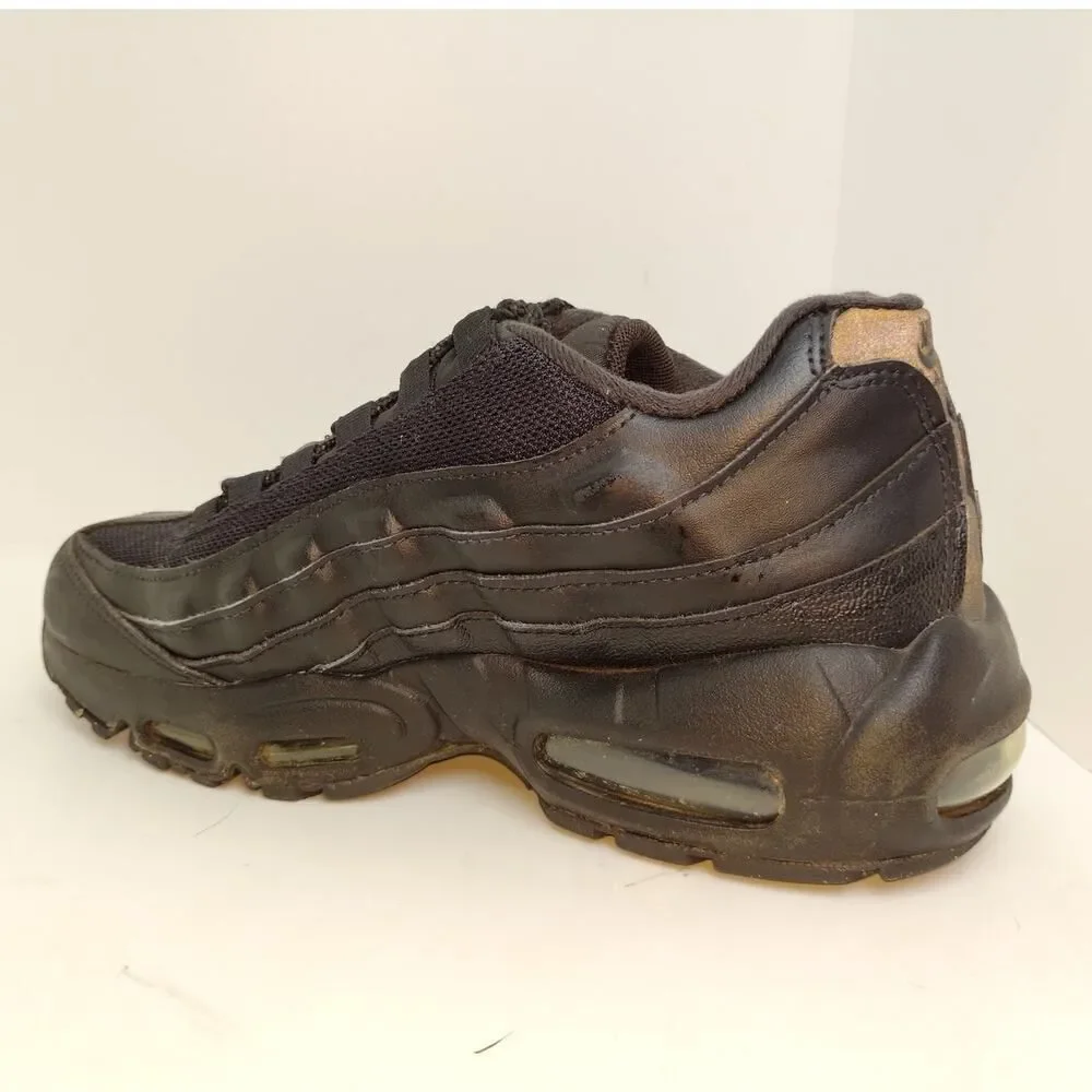 Nike Air Max 95 Recraft Boys Triple Black Sneakers - 7Y